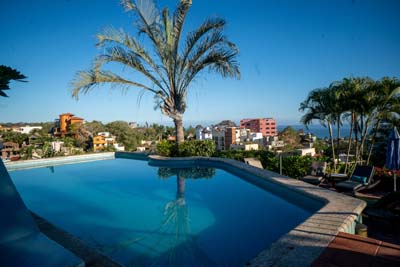 photo of pool from private patio